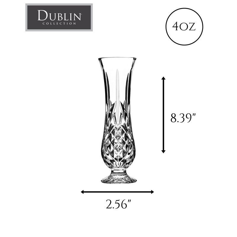 Dublin Crystal Tall Bud Vase