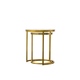 Glass Top Frame Nesting Tables