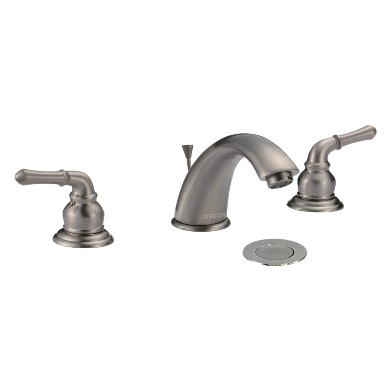 2-handle Bathroom Faucet with Drain Assembly