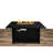 Modern Garden Fire Pit Table With Lid - Steel, Propane/Natural Gas, 8 Hours Burn, 50000 , Black 8H Outdoor