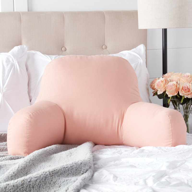 Coussin en coton Hyatt, Rosé