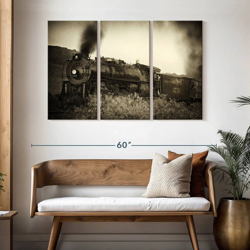 Mehar Train Arrival I, 32" H x 50" W