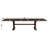 Demone Auburn 126" Solid Wood Dining Table 