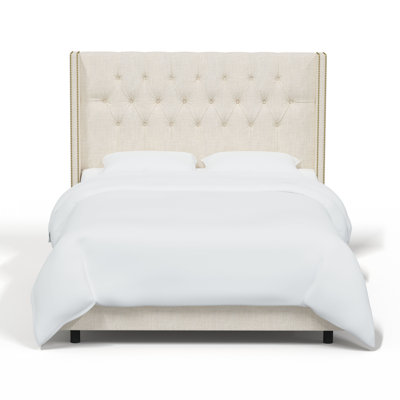 Breckin Upholstered Wingback Bed