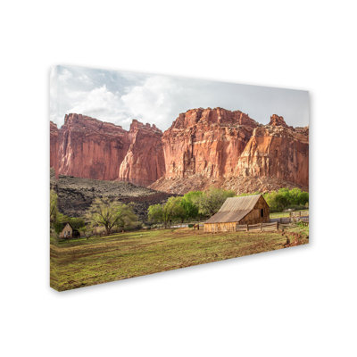 « capitol récif paysages », reproduction de photo sur toile tendue