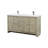 Lafarre 60 in W x 20 in D Double Bath Vanity and Gun Metal Faucet Set-104786647-113056873