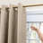 Cedarpoint Elegant Stripe Design Grommet Short Room Darkening Curtain Panels-1966172923-1966172927