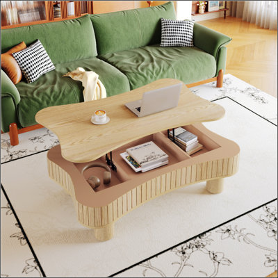 Table basse à plateau relevable