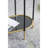 48.5X16.5X50" 3Tier Metal Console Table, Black Gold Mirrored Shelf