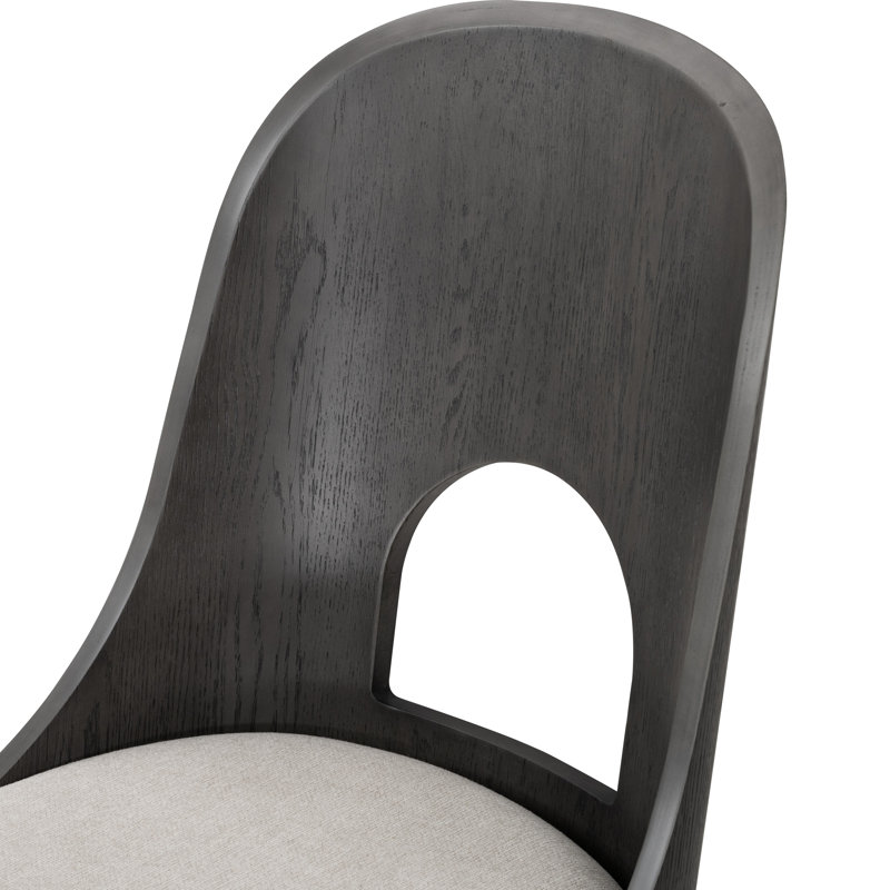 Ensemble de table de salle à manger à hauteur de comptoir Doloros, Gris cendre, 7 pièces : table, 6 chaises