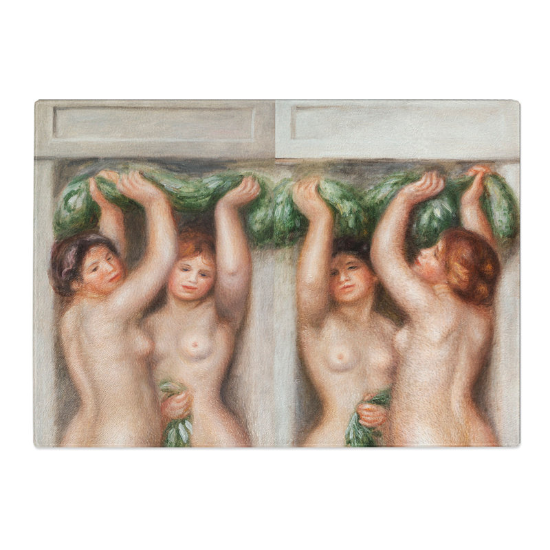 Caryatids by Pierre-Auguste Renoir Chopping Board, 0.4cm H x 20cm W x 28.5cm L