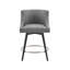 Tabouret de comptoir pivotant transitionnel
