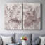 Toile tendue avec châssis I-Premium Inverted Island Palms - Prêt à être accroché-609485515