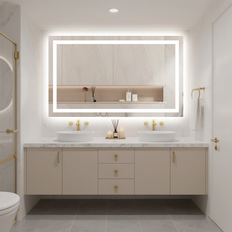 Miroir de salle de bain Abbagail, 36 po x 60 po