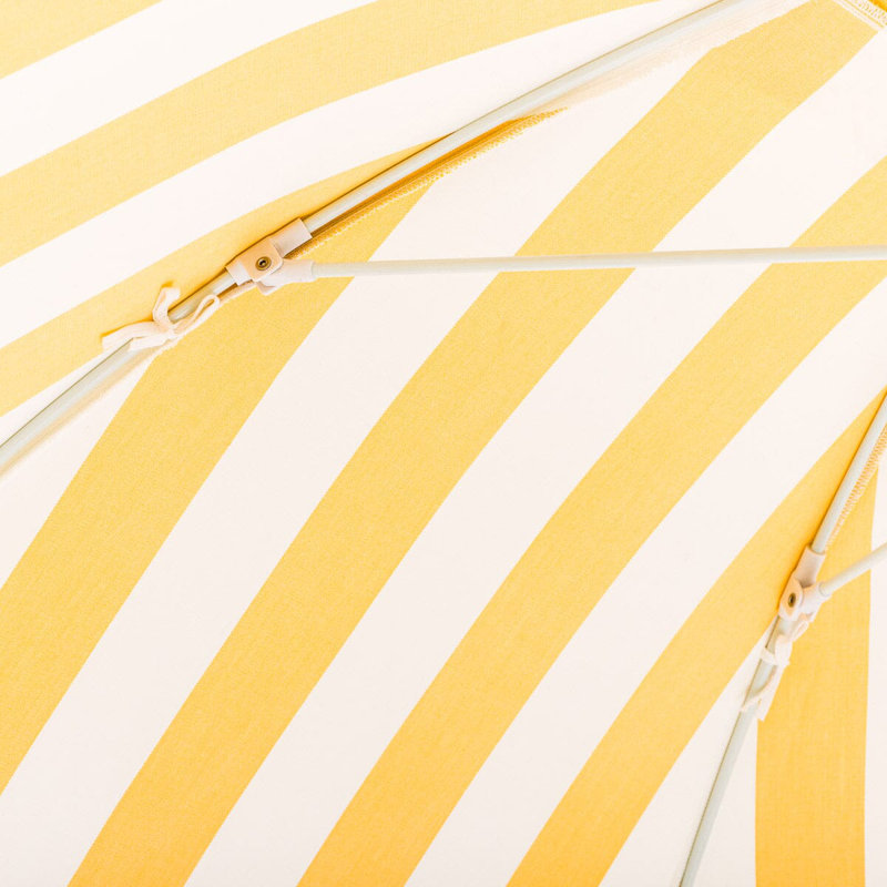 Parasol de patio, Jaune / Blanc