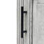 Petit meuble-lavabo de 20 po avec lavabo et robinet d'eau chaude et froide, armoire de salle de bain autoportante avec lavabo en céramique blanche, rangement pour salle de bain avec 1 porte et tablette ouverte en fer-121294559