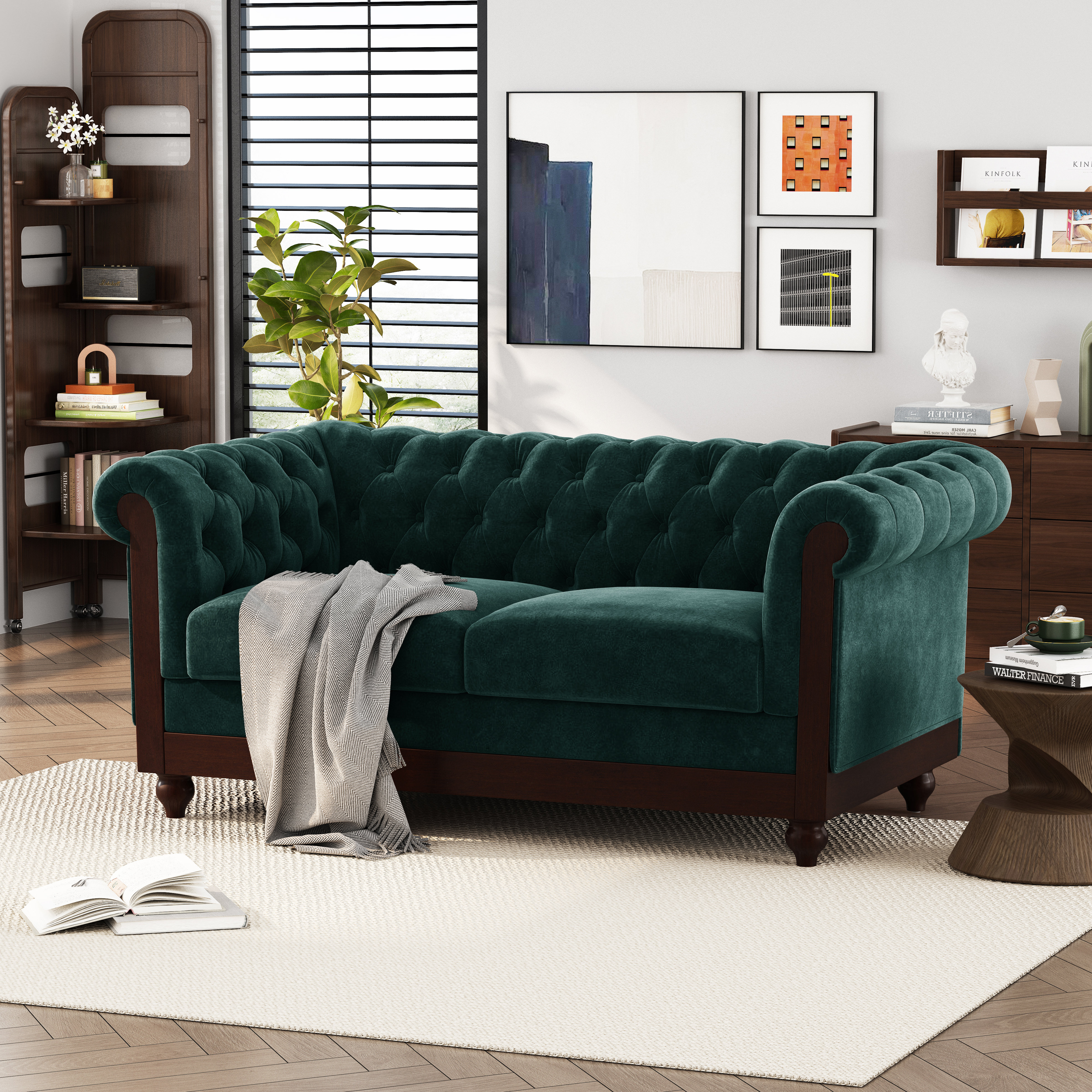 Chesterfield Velvet Tufted Sofa