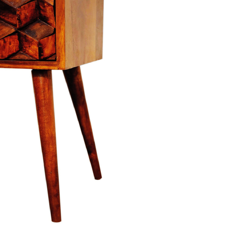 Multi-Function 2 Drawer Nightstand With Space Saving