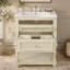 Meuble-lavabo de style rétro avec lavabo en céramique et rangement intelligent-610820006