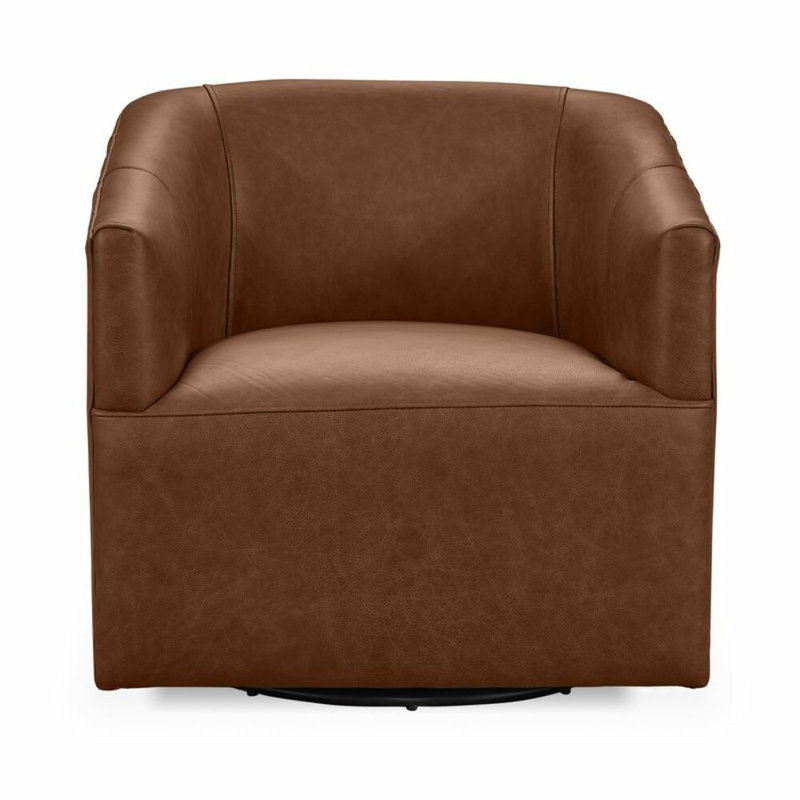 Vernon Swivel Armchair, El Paso Brown