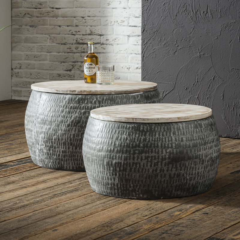 Boustrophedon Drum Coffee Table