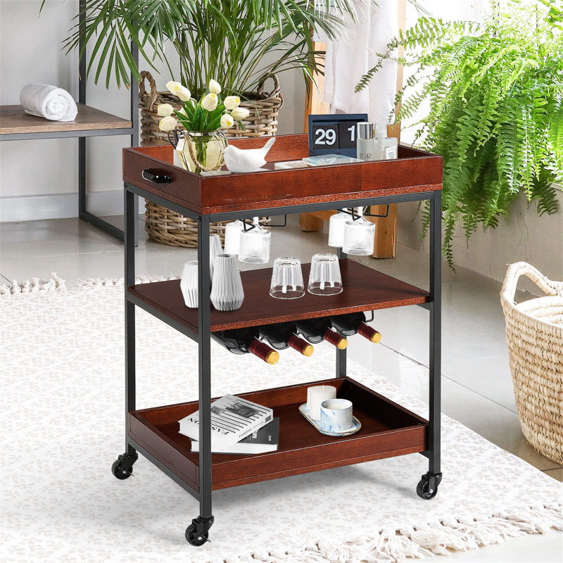 Chrystin 152.4cm Bar Cabinet