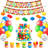 Block Party Decorations,53 Pcs Building Blocks Birthday Decorations Set
