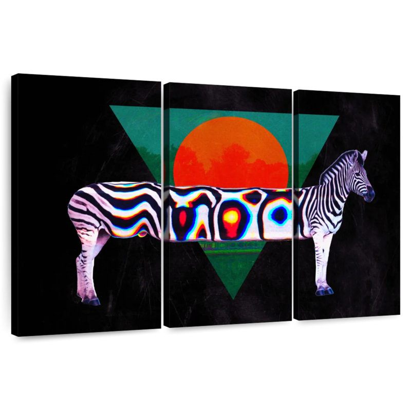 Brampt Zebra Illusion, 24" H x 38" W