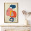 Style Mid-Century coloré, années 1960, Polygones, formes abstraites, décorations géométriques boho-99141642-99141643