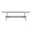 Phelan 95" Wide Reclaimed Pine Wood Dining Table, Whitewash