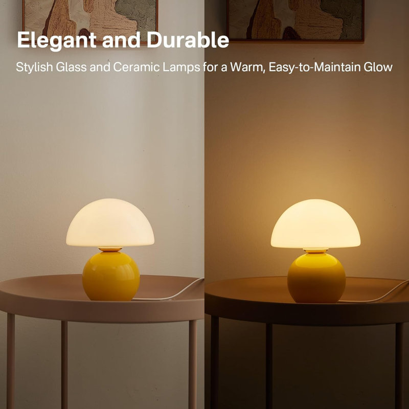 Petite lampe champignon, Jaune