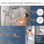 Combinaison luxueuse de pomme de douche double-112457911