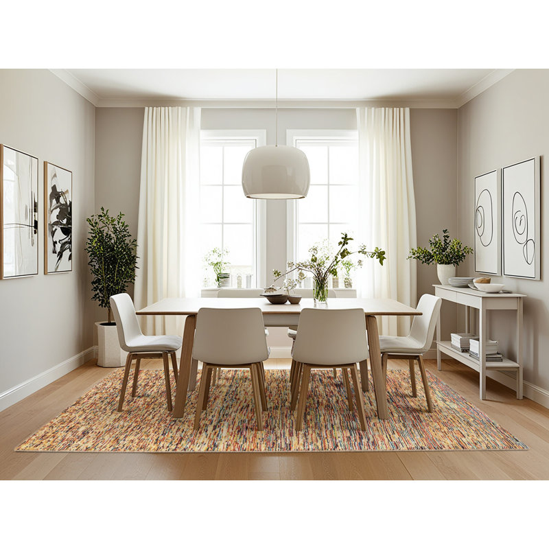 Stickles Abstract Indoor Rug, Rectangle 7' x 10'