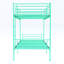 Lit simple superposé en métal, garde-corps haut, rangement, revêtement en poudre fine, aucun sommier nécessaire, lit moderne à fonctions divisées pour la chambre à coucher, lit superposé, bruit, fabrication en fer, finition usée