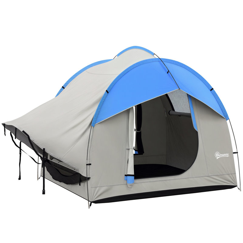 6 Person Tent, Grey/Blue