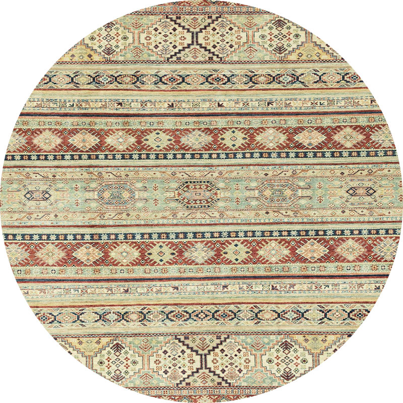 Abstract Indoor Rug, Round 3'