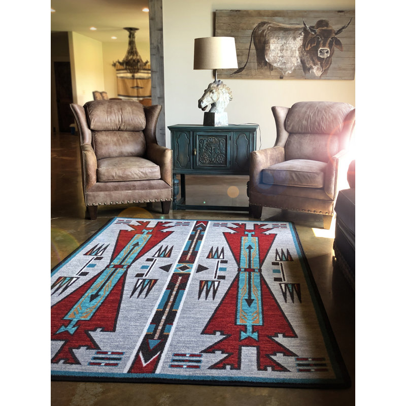 Southwestern Indoor Rug, Rectangle 7'8" x 10'9"