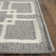 Dance Martha Stewart Flat Weave Wool/Silk/Cotton Geometric Rug in Cement Gray