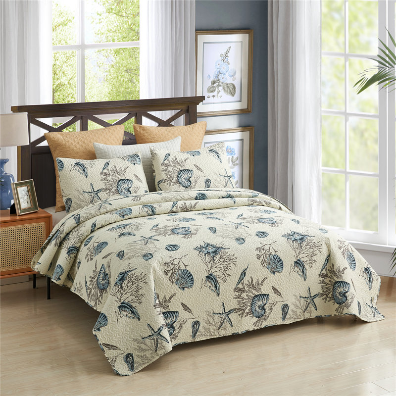 Cockermouth Floral Quilt, King Quilt  + 2 Pillow Cases
