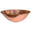 17" Oval Wired Rim Vessel Hammered Copper Sink in Polished Copper