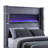 Upholstered Flame Visualizer Bed-1235425224-1235425231