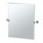 Latitude II Wall Mounted Frameless Beveled Rectangle | Pivoting Bathroom Vanity Wall Mirror-1357744448-1357744449