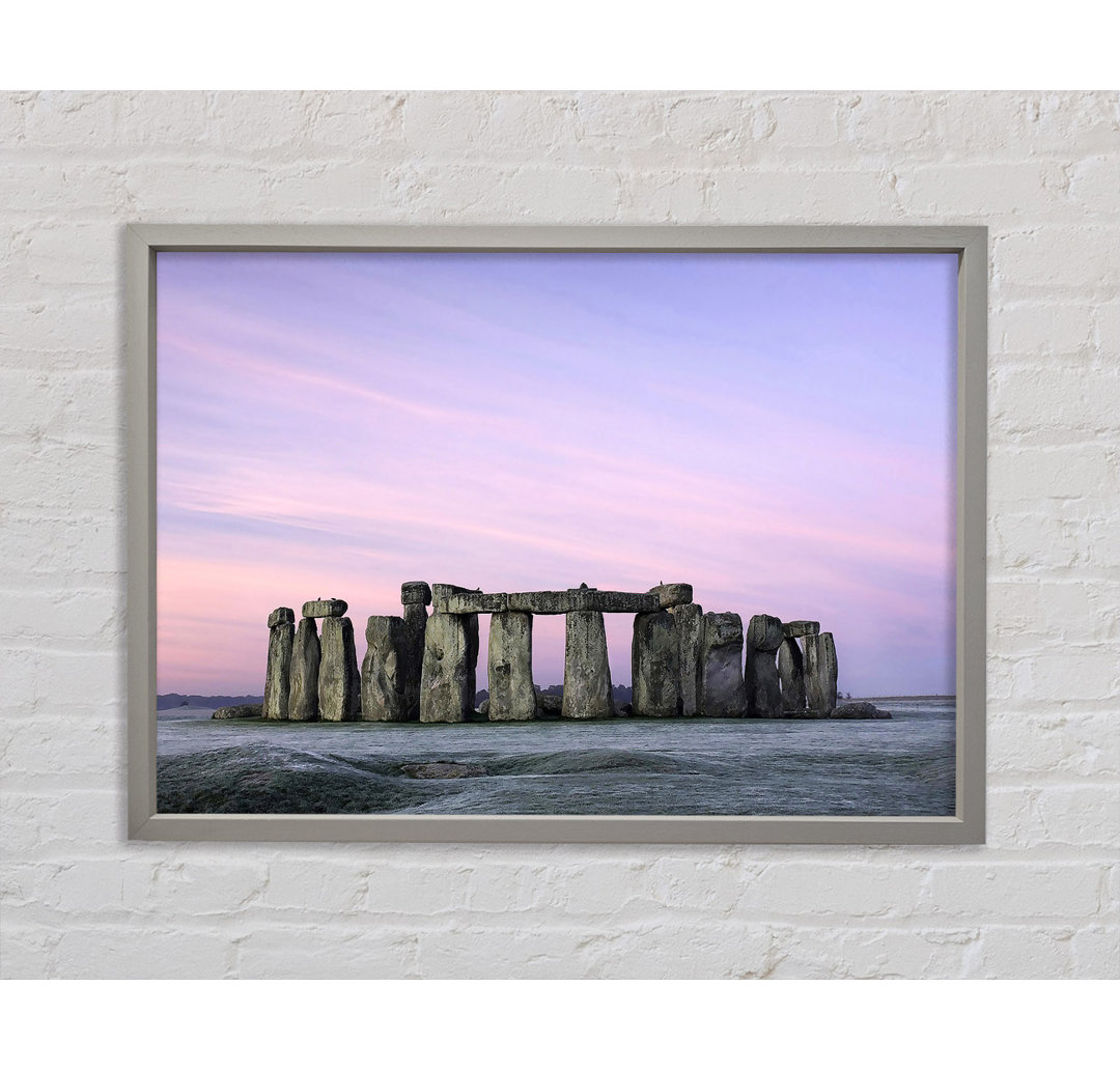 Stonehenge Wiltshire England - Einzelner Bilderrahmen Kunstdrucke auf Leinwand