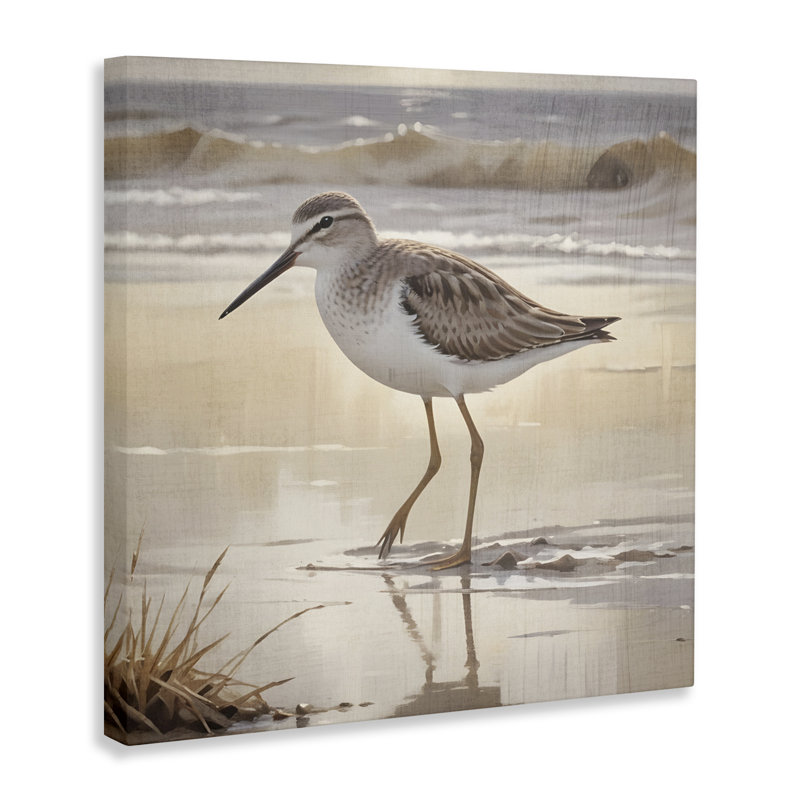 «Wading Beach Sandpiper», conception par Susan Arnot, H 17 po x l 17 po