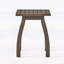 Table de bout d'extérieur en bois d'acacia avec lattes élégantes, parfaite pour le patio et la piscine, finition grise, durable et élégante