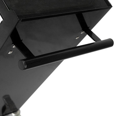 4 Drawers Multifunctional Tool Cart With Wheels-black, Sideboard