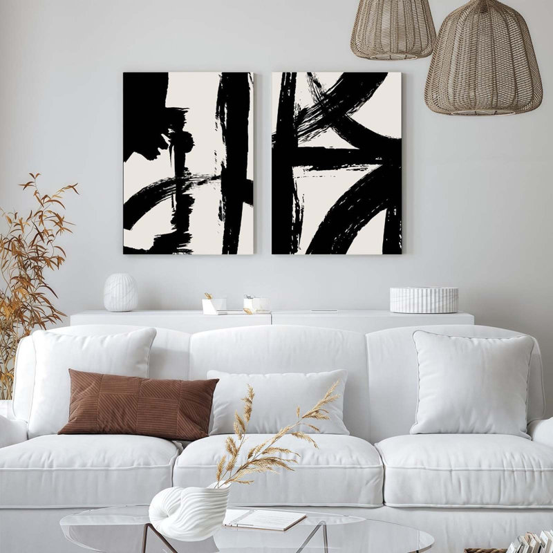 2 Piece Wrapped Canvas Print, 40 cm H x 30 cm W