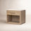 1-Drawer Nightstand with Genuine Marble