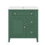 Meuble-lavabo moderne de 30 po avec comptoir en céramique avec porte-2041700887