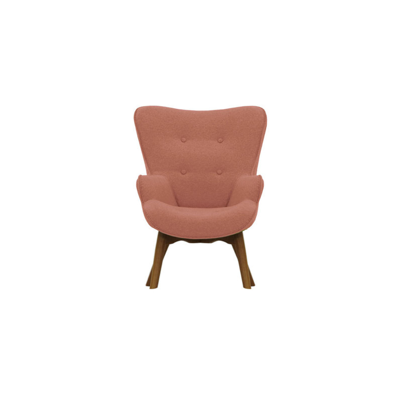 Wimbled Children's Club Chair, Orange/Dark Oak